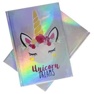 Unicorn holografisch notitieboek
