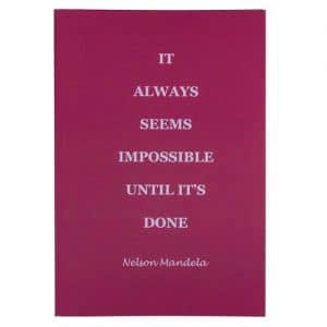 Notitieboek Quote Nelson Mandela